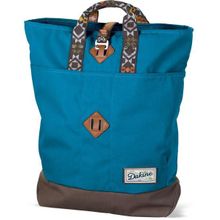 Cтильная городская женская повседневная сумка рюкзак для девушек Dakine Traverse Tote 28L Mco Morocco синия с коричневым