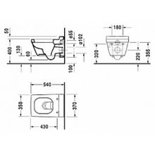 Унитаз подвесной Duravit 2ND Floor 2220090000