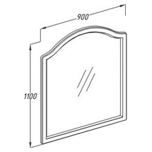 Opadiris Зеркало для ванной Виктория 90