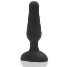 b-Vibe Анальная вибропробка чёрного цвета NOVICE REMOTE CONTROL PLUG BLACK - 10,2 см. (черный)