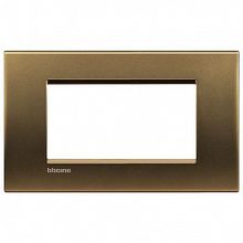 Рамка 4 модуля LIVING LIGHT, бронзовый |  код. LNA4804BZ |  Bticino