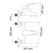 WasserKRAFT Смеситель для ванны Isen 2601