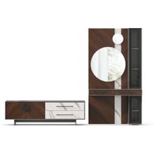 Алмаз. Любимый дом Вилена Набор мебели для гостиной №7 (Серый Орех Монте белый)