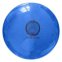 Мяч для художественной гимнастики d-20см Синий с блестками