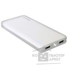 Defender Внешний аккумулятор Tesla 10000 Li-pol, 2USB, 10000mAh, 5V, 2A 83639