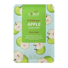 Маска для лица с яблоком Soleaf So Delicious Apple Mask Sheet 5шт