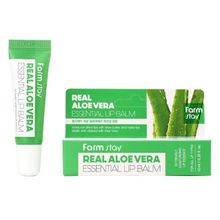 Бальзам для губ суперувлажняющий с алоэ FarmStay Real Aloe Vera Essential Lip Balm 10мл