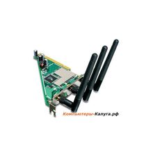 Адаптер Trendnet TEW-623PI     беспроводной PCI-адаптер N-Draft, 300Мбит c