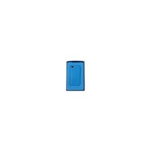Цветной кожанный чехол на iPhone 5 Синий