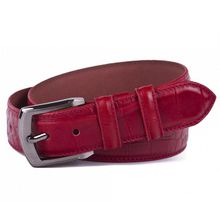 Брючный ремень Vasheron 34055 Croco Red