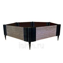 Садовая доска из ДПК для ограждения грядок Holzhof 25х150х3000 мм