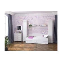 Система Мебели Детская Италия-4 белое дерево