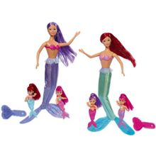 Штеффи Штеффи-русалка с малышами