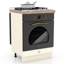 Любимый Дом Кухня Ассоль жемчуг ЛД-231-200 Стол под встраиваемую технику 60 см. ID - 287223