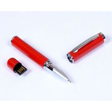 Подарочная красная флешка в виде ручки