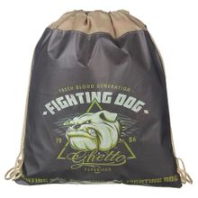 Файтинг Дог Мешок для сменной обуви, на завязках 34,8x41,5см, гладкий полиэстер