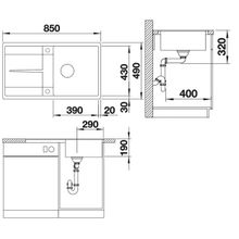 BLANCO METRA 5 S-F SILGRANIT