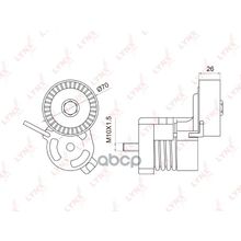 Натяжитель Ремня Навесного Оборудования Bmw 1(E81-88) 1.6-2.0 03-12   3(E46 90) 1.6-2.0 02-11   5(E60 1) 2.0 06-09   X1(E84) 2.0 10>   X3(E83) 2.0 05>   Z4(E85) 2.0 05> LYNXauto арт. PT3008