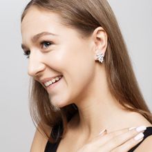 Клипсы под серебро (арт. 63525-9529)