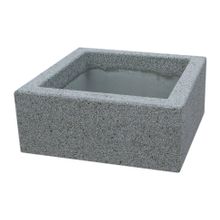 Бетонный вазон ТАЛЛИН 40 (Мрамор шахматка)