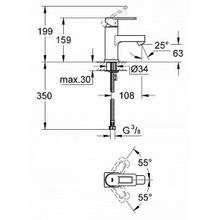 Смеситель Grohe Quadra 23105000 для раковины