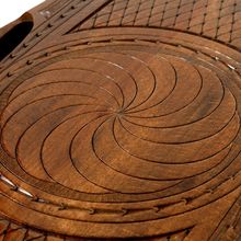 Нарды резные "Бесконечность" с ручкой