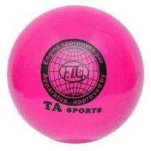 Мяч для художественной гимнастики d-15см Розовый с добавлением глиттера