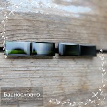 Гарнитур из четырёх тёмно-зелёных турмалинов (верделит) из Бразилии огранка багет 14,19x8,11 14,02x8,19 13,96x8,07 13,94x8,17мм 21,74 карата