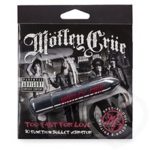 Motley Crue Серебристая вибропуля Motley Crue Too Fast for Love (серебро)