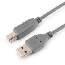 Кабель USB 2.0 Am=>Bm - 1.8 м, серый, GEMBIRD Pro (CCP-USB2-AMBM-6G)