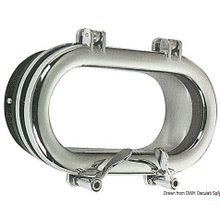 Osculati Oval chromed brass portlight 160 x 380 mm, 19.698.02