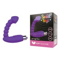 Bior toys Фиолетовый массажер простаты с вибрацией - 10 см. (фиолетовый)