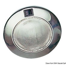 Osculati SS round built-in spotlight 12 V 15 W, 13.463.00