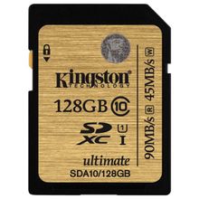 kingston (kingston 128gb sdhc class 10 uhs-i ultimate flash card) sda10 128gb