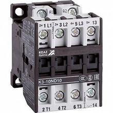 Контактор OptiStart K1 4P 7А 380 24В AC DC | код. 117602 | КЭАЗ