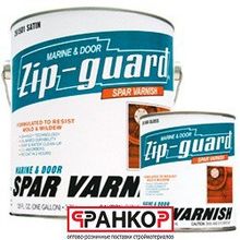 Лак яхтный "ZIP-Guard Marine & Door Spar varnish Satin" матовый 0,946 л. (6 шт уп.) 261504