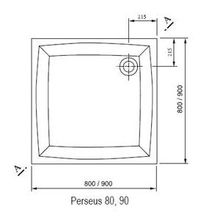 Душевой поддон Ravak Perseus EX (A027701310) (90x90)