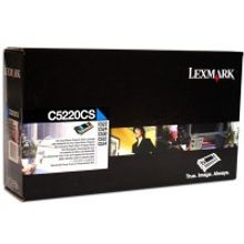 Тонер-картридж LEXMARK C522 524 530 532 534 (голубой, 3000 стр, RP) C5220CS