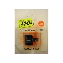 Карта памяти microSD 2Gb  4class  QUMO