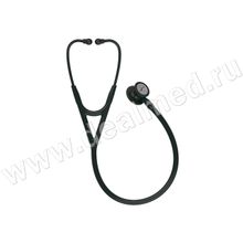 Стетоскоп Littmann Cardiology IV, черная трубка, акустическая головка черная, синий стержень, 69 см, 3M, США