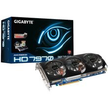 Видеокарта AMD Radeon HD7970 Gigabyte 3072Mb 384bit GDDR5 <GV-R797OC-3GD> DVI HDMI MiniDP