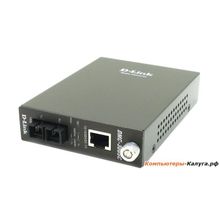 Медиаконвертер D-Link DMC-300SC Медиаконвертер из 100BASE-TX по витой паре в 100BASE-FX по многомодовому волокну (2км, SC)