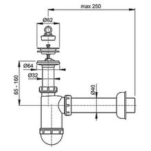 Сифон для раковины AlcaPlast (A41) (40 мм)