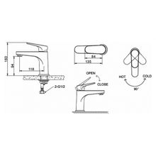 Смеситель для раковины Bravat Eler F1191238CP-RUS