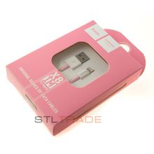 USB-кабель HOCO X8 1 метр для iPhone 5 6, iPad 4, mini розовый