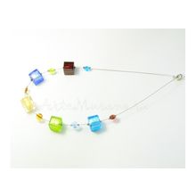 Комплект Портофино разноцветный: ожерелье, браслет, серьги
