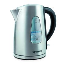 7007(ST) Чайник VITEK Мощность 1800-2200 Вт. Максимальный объем 1,7 л. Корпус из нержавеющей стали