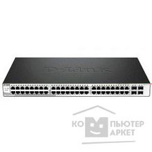 D-Link DGS-1210-52P ME A1A B1A Управляемый коммутатор 2 уровня с 24 портами 10 100 1000Base-T с поддержкой PoE, 24 портами 10 100 1000Base-T и 4 портами 1000Base-X SFP