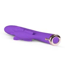 EDC Фиолетовый вибратор-кролик The Princess Butterfly Vibrator - 20,5 см. (фиолетовый)