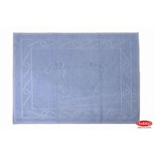 Махровое полотенце для ног 50x70 "HAYAL", светло-голубое, 100% Хлопок